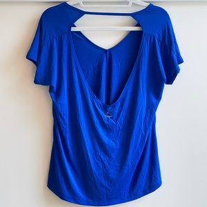 Beyond Yoga Cobalt Blue Low Back Top - Small